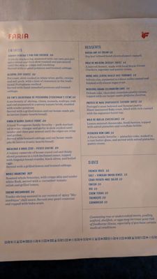 Menu photo 4 Faria Kailua, HI