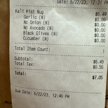 Cheba Hut Toasted Subs - Messed up order! - Sandwiches Near Me - Phoenix, Arizona