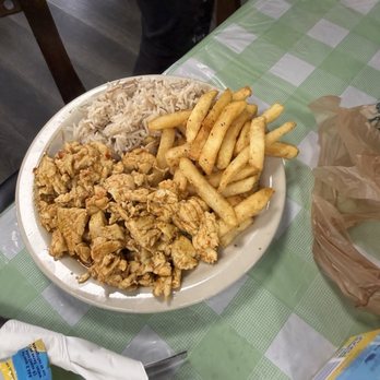 Zaytona Grill - Chicken shawarma with rice pilaf and fries - Mediterranean Near Me - Miami, Florida Zaytona Grill - Chicken shawarma with rice pilaf and fries - Mediterranean Near Me - Miami, Florida