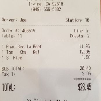 Thai Cafe - Thai Near Me - Irvine, California