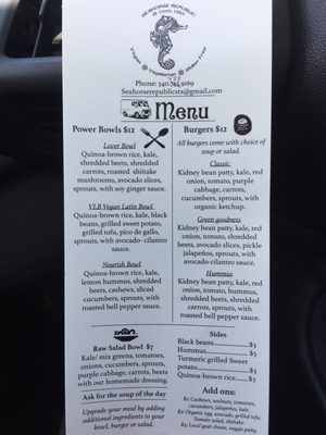 Menu photo 2 Seahorse Republic Christiansted, VI Menu photo 2 Seahorse Republic Christiansted, VI