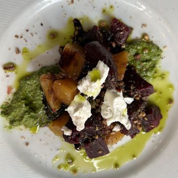 A'Bouzy - Beet salad with goat cheese - Champagne Bars Near Me - Houston, Texas A'Bouzy - Beet salad with goat cheese - Champagne Bars Near Me - Houston, Texas