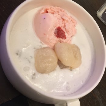 520 Dessert - Sago coconut milk? Lychee with strawberry ice cream. Yum! - Desserts Near Me - Flushing, New York 520 Dessert - Sago coconut milk? Lychee with strawberry ice cream. Yum! - Desserts Near Me - Flushing, New York