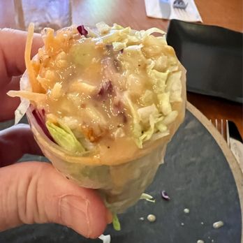 Laos Kitchen - Fresh Spring Roll (chicken) with peanut sauce - Laotian Near Me - San Rafael, California