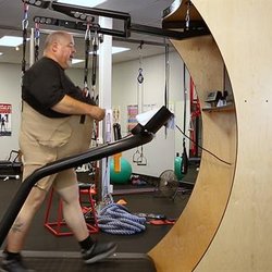 Golden Bear Physical Therapy Sports Injury Center - This is our new Anti-Grav unweighted treadmill