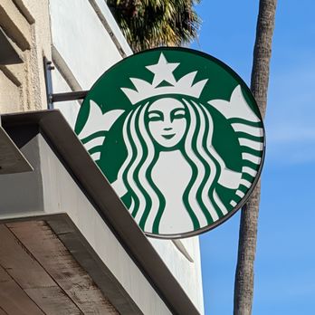 Starbucks - Sign on the front of the building - Coffee & Tea Near Me - Beverly Hills, California