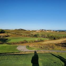 Totteridge Golf Course - Wonderful views and a great dog right Par 4.