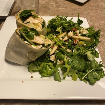Nosh Wine Lounge - Apple, Walnut and Blue Cheese & Mediterranean Wrap - Wine Bars Near Me - Omaha, Nebraska