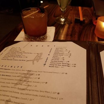 NECTAR - Seasonal drink with fig syrup, Thai chili and Mexican chocolate infused tequila - Sushi Bars Near Me - Berwyn, Pennsylvania NECTAR - Seasonal drink with fig syrup, Thai chili and Mexican chocolate infused tequila - Sushi Bars Near Me - Berwyn, Pennsylvania