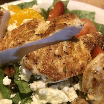 LongHorn Steakhouse - Grilled chicken on the strawberry salad. - Steakhouses Near Me - Tyler, Texas LongHorn Steakhouse - Grilled chicken on the strawberry salad. - Steakhouses Near Me - Tyler, Texas