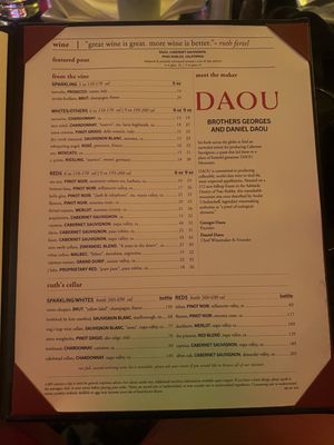 Menu photo 2 Ruth's Chris Steak House Lake Mary, FL Menu photo 2 Ruth's Chris Steak House Lake Mary, FL