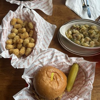 Cherry Cricket - Downtown - Angry Mac and Cheese Tater Tots 1/2 lb. Cricket Burger - Sports Bars Near Me - Denver, Colorado