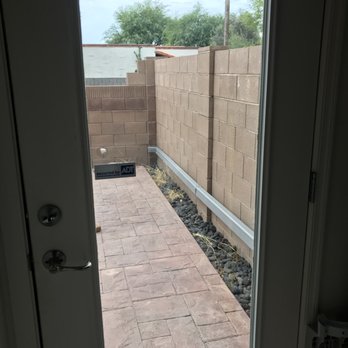 Pima Fence & Wall - Beautifully finished wall view from laundry room back door. - Masonry/Concrete Near Me - Tucson, Arizona Pima Fence & Wall - Beautifully finished wall view from laundry room back door. - Masonry/Concrete Near Me - Tucson, Arizona