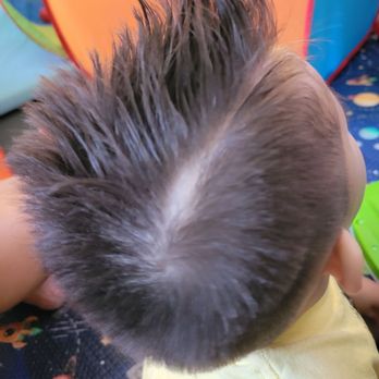 Silly Willy Kids Cuts - Bald spot made while making hard line - Kids Hair Salons Near Me - Lancaster, California Silly Willy Kids Cuts - Bald spot made while making hard line - Kids Hair Salons Near Me - Lancaster, California