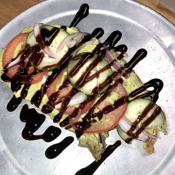 Swami Juice - Avocado Toast with tomato, cucumber, onions and balsamic glaze - Juice Bars & Smoothies Near Me - Plantation, Florida