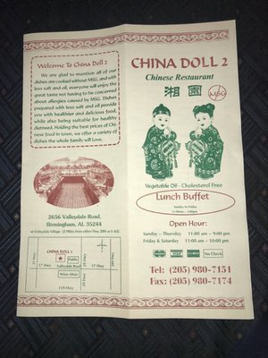 Menu photo 7 China Doll 2 Birmingham, AL