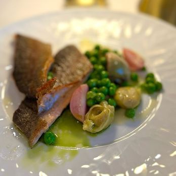 The Inn At Stonecliffe - Eagle Creek Farm Trout - slight crisp and tasty accompaniments. - Venues & Event Spaces Near Me - Mackinac Island, Michigan The Inn At Stonecliffe - Eagle Creek Farm Trout - slight crisp and tasty accompaniments. - Venues & Event Spaces Near Me - Mackinac Island, Michigan