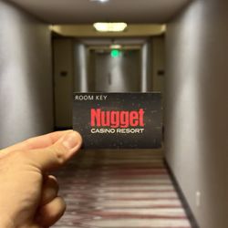 Nugget Casino Resort - Nugget room key and hallway of 14th floor.