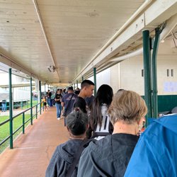 Leilehua High School - Line to get into the gym for wrestling