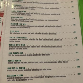 Yeikame - Menu 6/19 - Mexican Near Me - Sayulita, NAY Yeikame - Menu 6/19 - Mexican Near Me - Sayulita, NAY