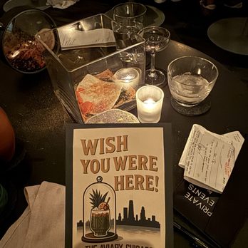 The Aviary - Wish you were here - Cocktail Bars Near Me - Chicago, Illinois