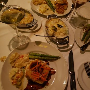 Del Frisco's Double Eagle Steakhouse - Halibut, Seared Chilean Seabass, Lobster Macaroni & Cheese, Seasonal Asparagus, Au Gratin Potatoes - Steakhouses Near Me - Denver, Colorado Del Frisco's Double Eagle Steakhouse - Halibut, Seared Chilean Seabass, Lobster Macaroni & Cheese, Seasonal Asparagus, Au Gratin Potatoes - Steakhouses Near Me - Denver, Colorado