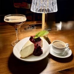 EVO Old Town - Cheesecake with espresso martini & double shot espresso