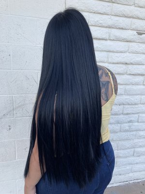 Extensions (K-tip, sew in, tape in) - K-tips, tape-in, or sew-in extensions Extensions (K-tip, sew in, tape in) - K-tips, tape-in, or sew-in extensions