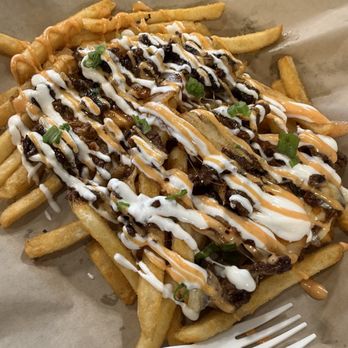 Pine Coast - Kimchi Steak Fries - needed more meat and larger portion size - Salad Near Me - Hilliard, Ohio