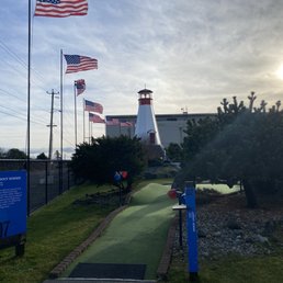 Mini golf course. Mini golf course.