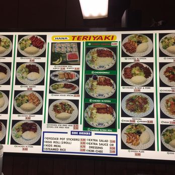 Hana Teriyaki - Menu - Japanese Near Me - Bellingham, Washington