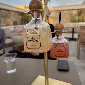Durango Cocina & Rooftop - Two branch margarita. Peach & watermelon - Latin American Near Me - Rancho Cucamonga, California