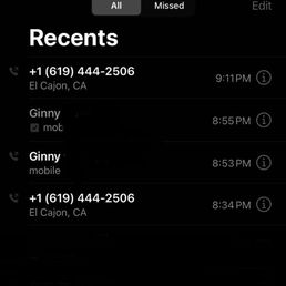 Proof showing the time stamps of when we called the restaurant, when my mom called to say they gave away our food. Proof showing the time stamps of when we called the restaurant, when my mom called to say they gave away our food.