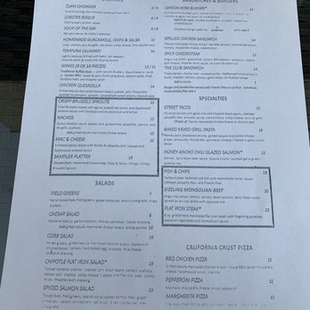 Scoreboard Lounge - the menu for the restaurant - Lounges Near Me - Carson, California