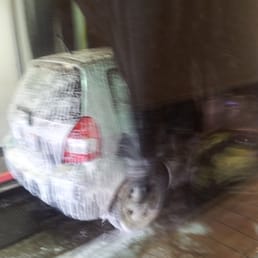 Car going in for a wash Car going in for a wash