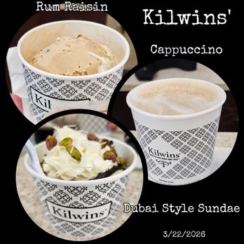 Kilwins Ice Cream - Chocolate - Fudge - I had the Sundae. - Desserts Near Me - Cliffside Park, New Jersey