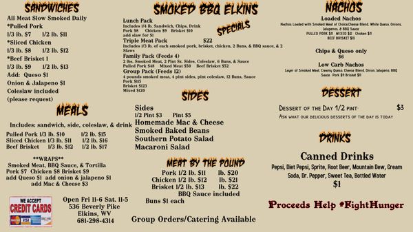 Menu photo 6 Smoked BBQ Elkins Elkins, WV