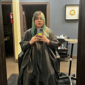 Adore Salon - after she stripped the blue and purple - Hair Salons Near Me - Montclair, California