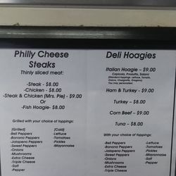 A Taste of Philly - Menu, low prices especially for the quality and quantity of the food here.