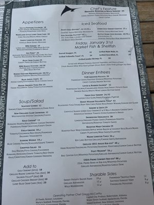 Menu photo 8 The Grand Marlin Gulf Breeze, FL