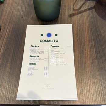 Comalito - Straightforward menu - Comfort Food Near Me - Redwood City, California Comalito - Straightforward menu - Comfort Food Near Me - Redwood City, California