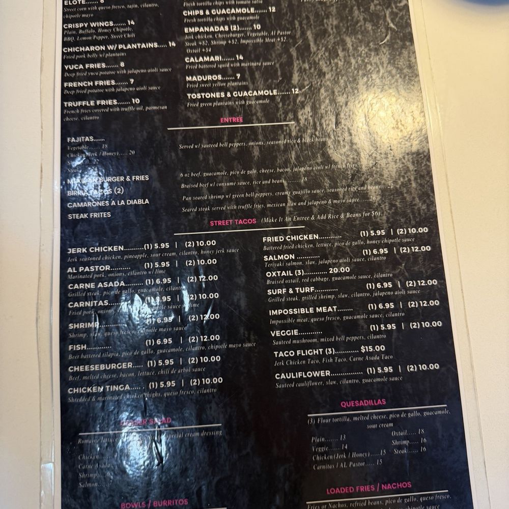 Menu Menu