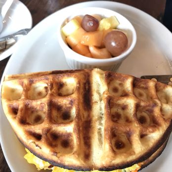 Toast - Ham, egg, tomato, avocado and pimento cheese sandwich on a waffle! - Breakfast & Brunch Near Me - New Orleans, Louisiana Toast - Ham, egg, tomato, avocado and pimento cheese sandwich on a waffle! - Breakfast & Brunch Near Me - New Orleans, Louisiana