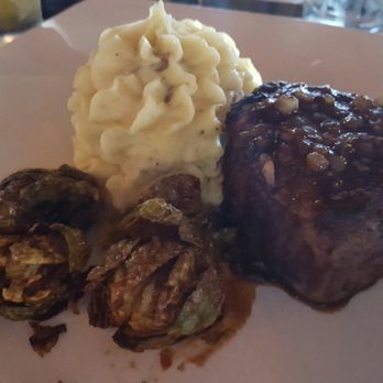 Moonstone Grill - Filet Minion, Fried Brussel Sprouts & Mashed Potatoes - Seafood Near Me - Trinidad, California Moonstone Grill - Filet Minion, Fried Brussel Sprouts & Mashed Potatoes - Seafood Near Me - Trinidad, California