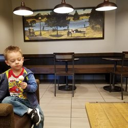 Starbucks - My little buddy enjoying a cake pop