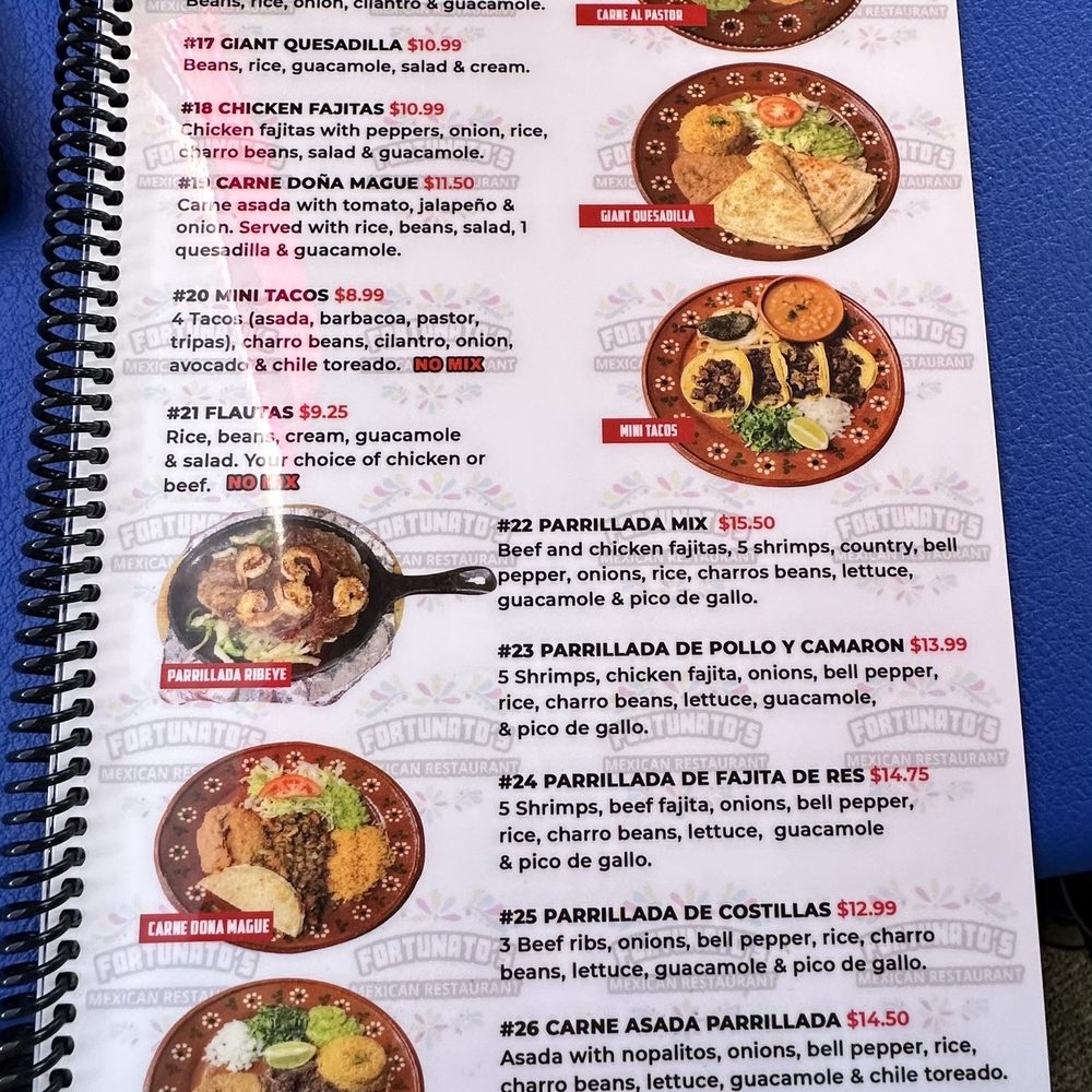 Fortunatos Mexican Restaurant - Menu - Mexican Near Me - Kirby, Texas Fortunatos Mexican Restaurant - Menu - Mexican Near Me - Kirby, Texas
