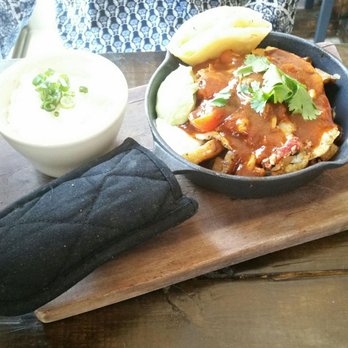 Thyme on Section - Sunday breakfast skillet. So good! - New American Near Me - Fairhope, Alabama
