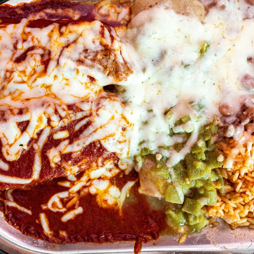 Tomasita's - Christmas Chile Tamale Plate ($17) - New Mexican Cuisine Near Me - Santa Fe, New Mexico Tomasita's - Christmas Chile Tamale Plate ($17) - New Mexican Cuisine Near Me - Santa Fe, New Mexico
