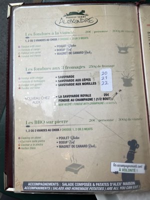 Menu photo 1 Heureux Comme Alexandre Paris, 75 Menu photo 1 Heureux Comme Alexandre Paris, 75