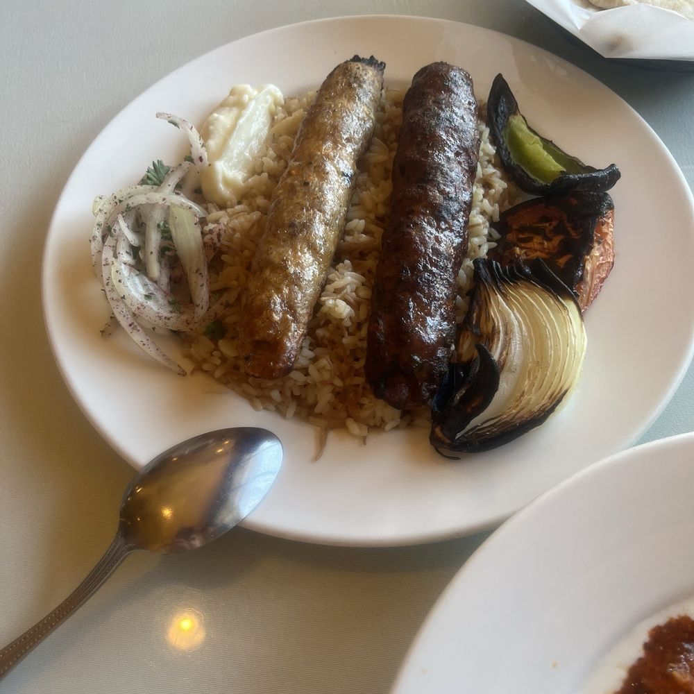 Chicken luleh kabob and lamb luleh kabob Chicken luleh kabob and lamb luleh kabob